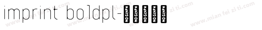 imprint bo1dpl字体转换